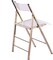 ISL Furnishings Kasper Flex Luxury Modern Folding Chair Acrylic Lucite Gold 2 Pk